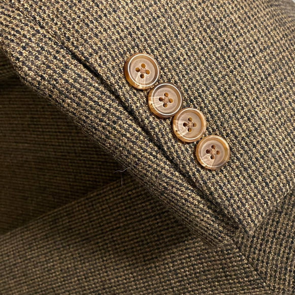 Men's 44L LAUREN RALPH LAUREN Lambs' Wool LELA Sport Coat Blazer Jacket Brown - Picture 13 of 16